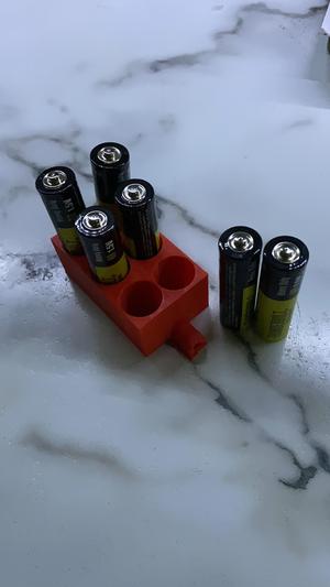 Double AA battery holder