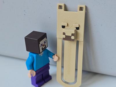 LAMA bookmark for Minecraft fan