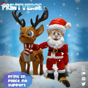 Flexy Print In Place Santa Clause