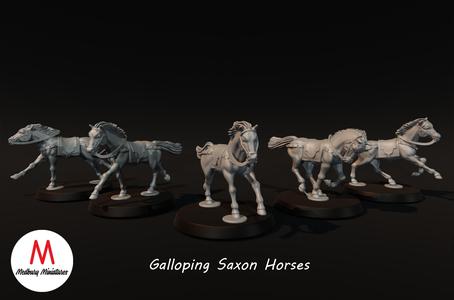 Galloping Saxon Horses