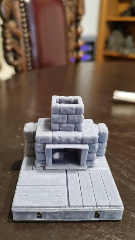 fireplace for openforge low stone walls.