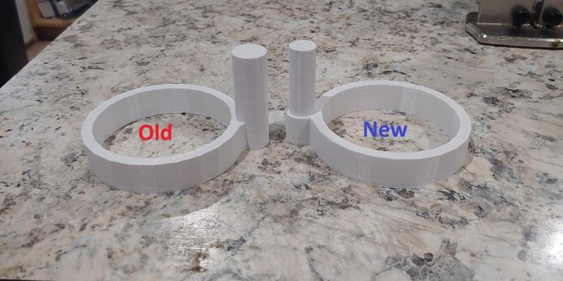 Cup holder remixed to fit 17mm arm rest holes