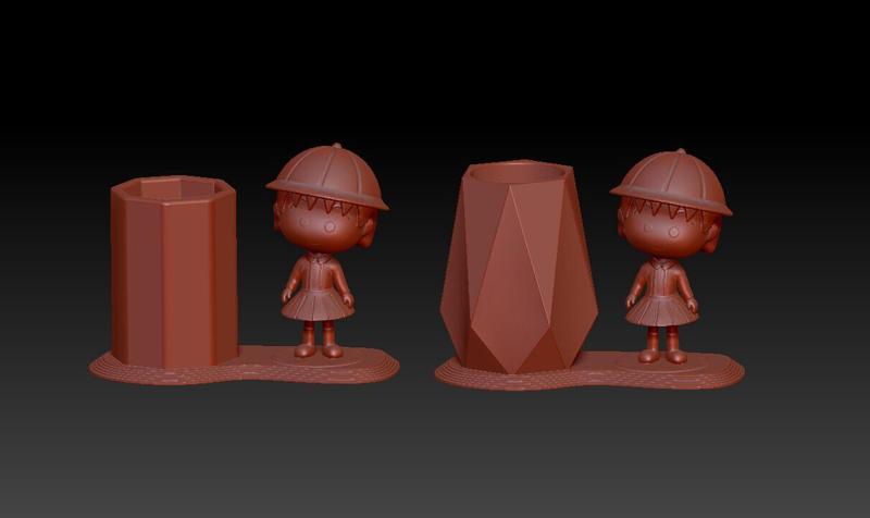 Chibi Maruko-chan PEN HOLDER 1+2