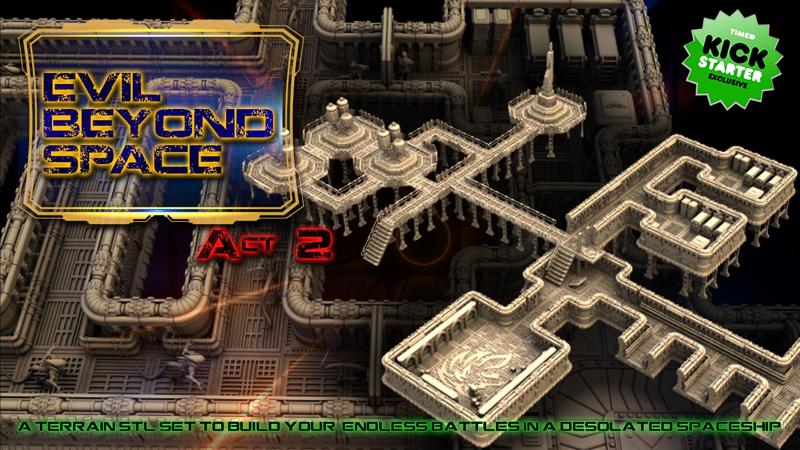 Evil Beyond Space part 2 - Space Gothic terrain for wargaming miniatures