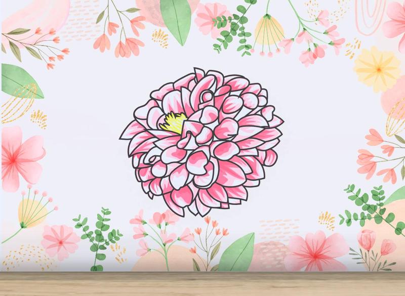 Spring Flower - Dahlia - Wall Art