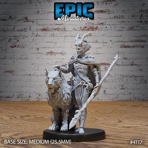 Elf Beast Tamer ‧ DnD Miniature ‧ Tabletop Miniatures ‧ Gaming Monster ‧ 3D Model ‧ RPG ‧ DnDminis ‧ STL FILE