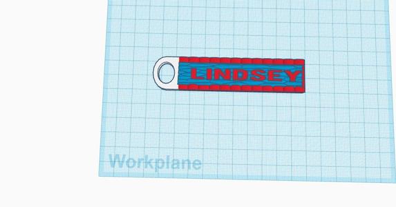custom key chain (Lindsey)