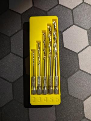 Gridfinity Bosch Hex Drill Bit Holder