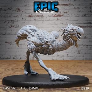 Terror Bird Classic Angry ‧ DnD Miniature ‧ Tabletop Miniatures ‧ Gaming Monster ‧ 3D Model ‧ RPG ‧ DnDminis ‧ STL FILE