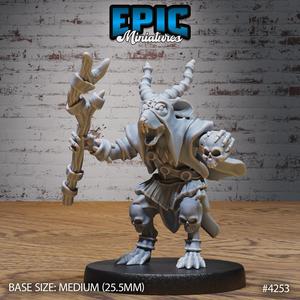 Rat Folk Tribe Shaman ‧ DnD Miniature ‧ Tabletop Miniatures ‧ Gaming Monster ‧ 3D Model ‧ RPG ‧ DnDminis ‧ STL FILE