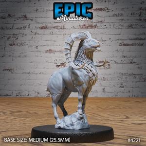 Goat Wild ‧ DnD Miniature ‧ Tabletop Miniatures ‧ Gaming Monster ‧ 3D Model ‧ RPG ‧ DnDminis ‧ STL FILE
