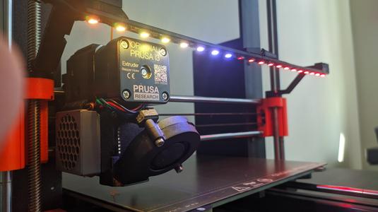 Prusa Multi-Color Unit | RGB Individually Addressable LED Light Bar