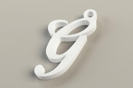 Key Ring Letter G