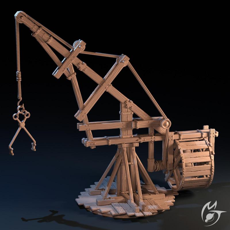 Iron Mine Crane Scatter Terrain