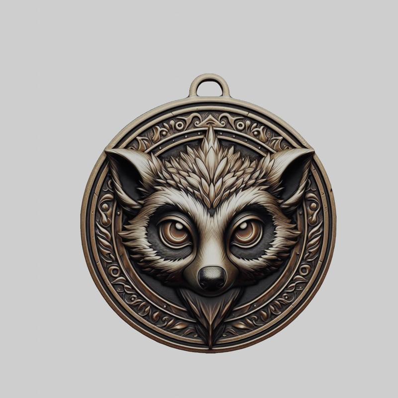 Lemur Animal Head Lemur Animal Medallion for CNC Router Laser & 3D Printer