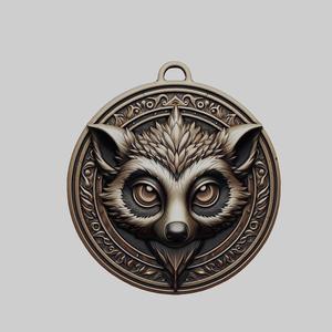 Lemur Animal Head Lemur Animal Medallion for CNC Router Laser & 3D Printer