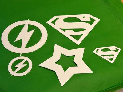 Superhero stencil