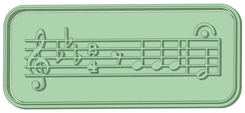 Cookie cutter musical notation
