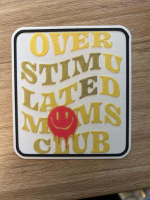 Overstimulated Mom Club Wall Art