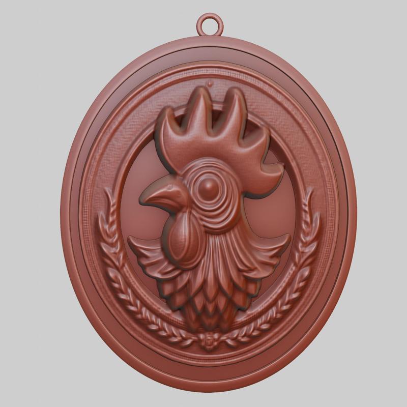 Chicken Animal Pendant Chicken Animal Necklace for CNC Router Laser & 3D Printer