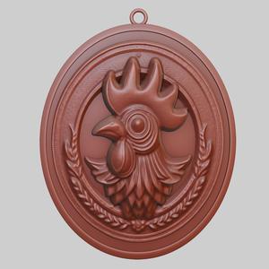 Chicken Animal Pendant Chicken Animal Necklace for CNC Router Laser & 3D Printer