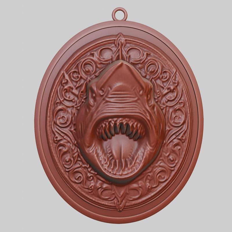 Shark Animal Pendant Shark Animal Necklace for CNC Router Laser & 3D Printer