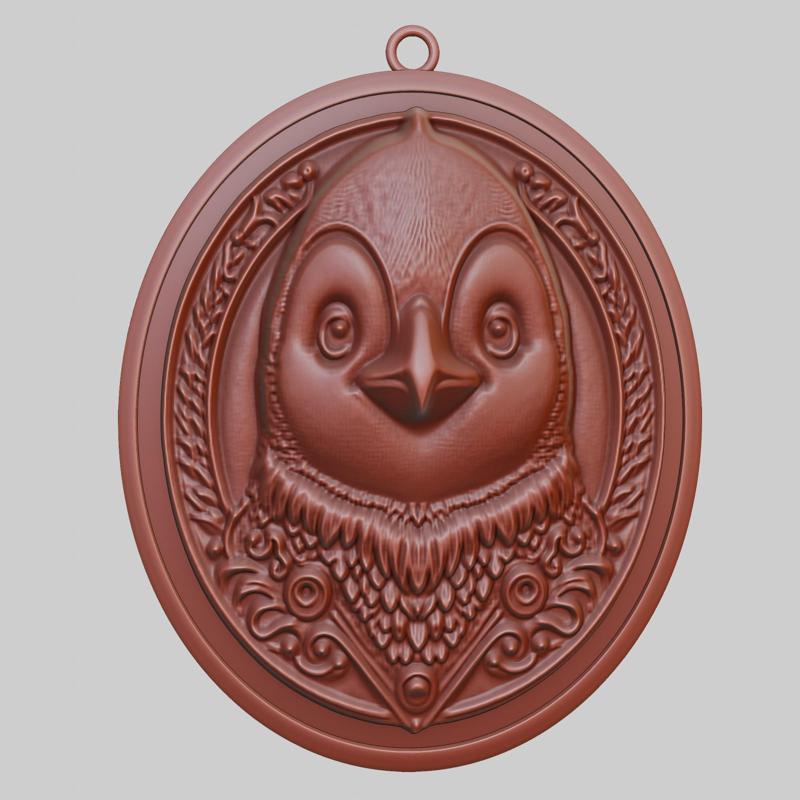 Penguin Animal Pendant Penguin Animal Necklace for CNC Router Laser & 3D Printer