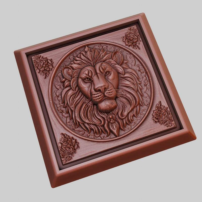lion Animal 3D Model for CNC Router Laser & 3D Printer