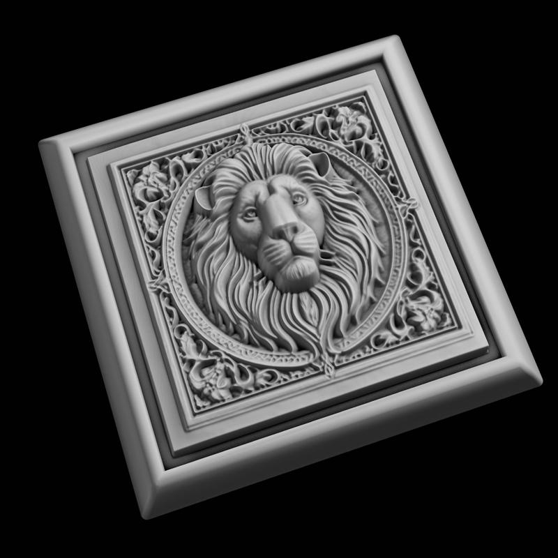 Lion Animal 3D Model for CNC Router Laser & 3D Printer