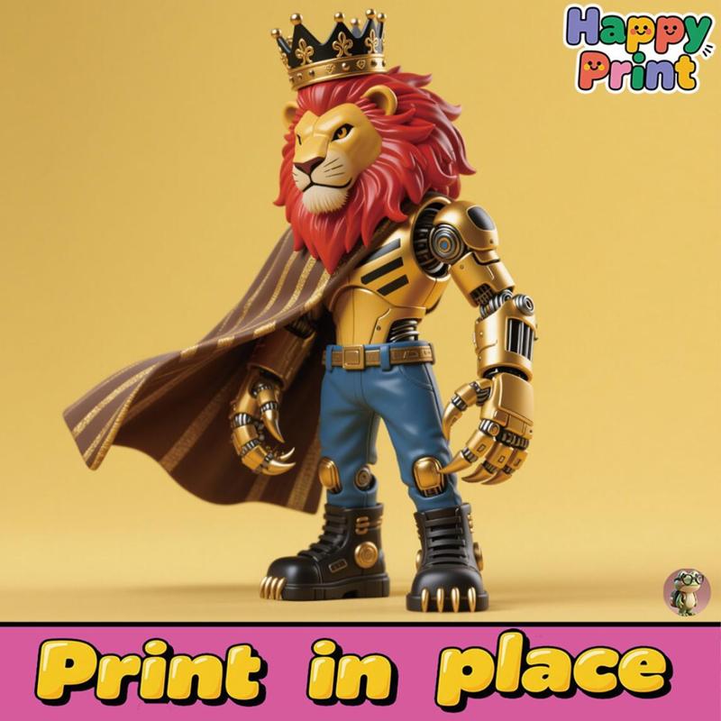 Mechanical lion figure