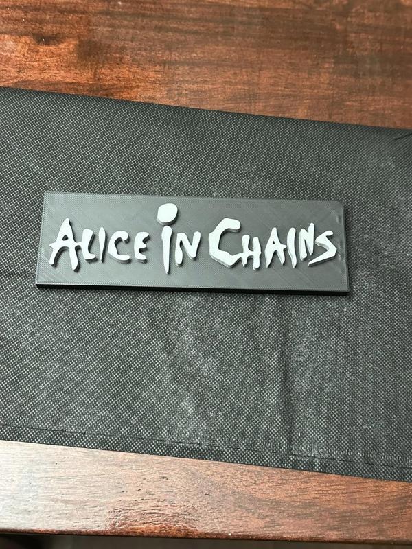 Alice In Chains 80's Band Sign