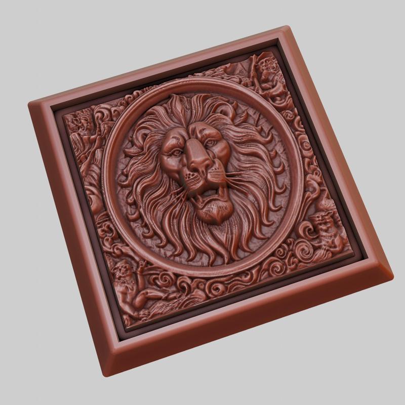 lion Animal 3D Model for CNC Router Laser & 3D Printer