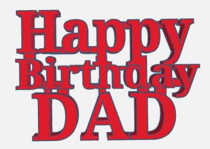 Birthday lettering