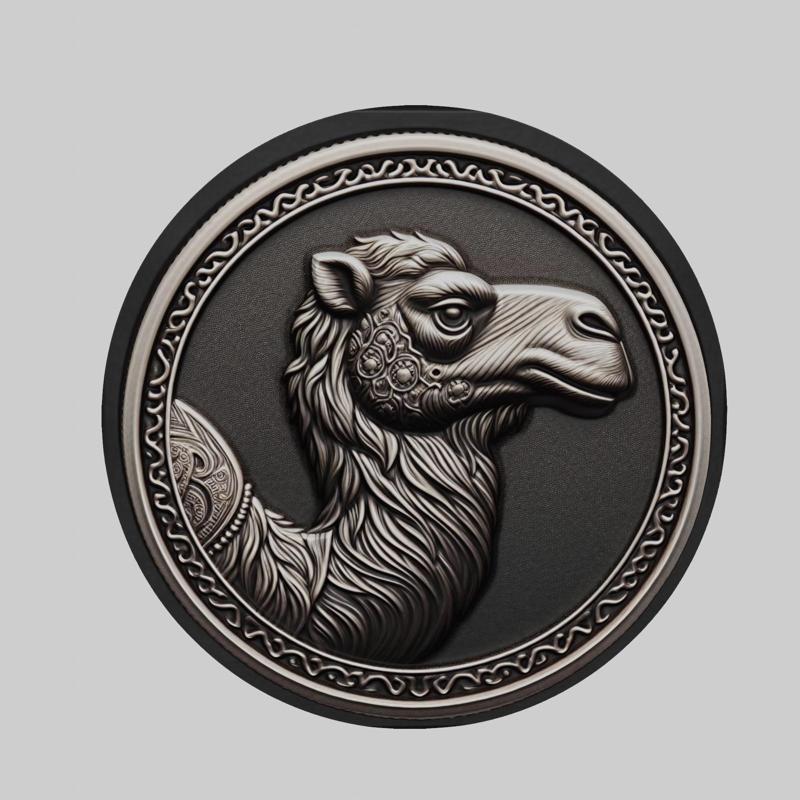 Camel Animal Head Camel Animal Medallion for CNC Router Laser & 3D Printer