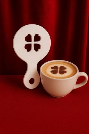 Four-Leaf Clover Coffee Stencil - 3D Printed Latte Art Tool