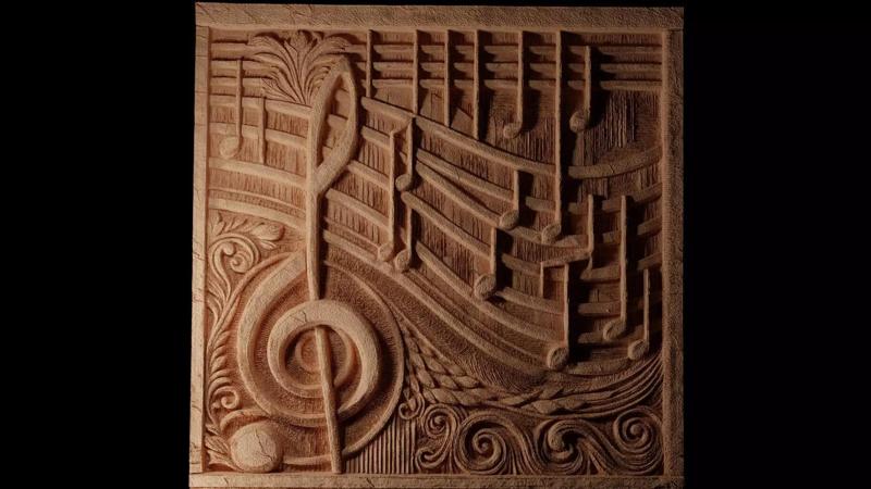 Music Staff CNC 3d Print High Relief Sand Casting