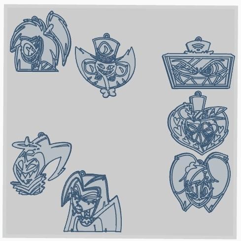 Hazbin Hotel keychain