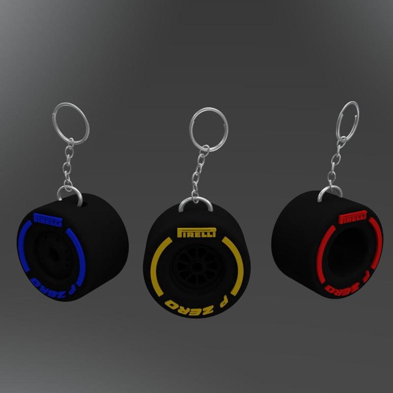 F1 WHEEL KEY RING