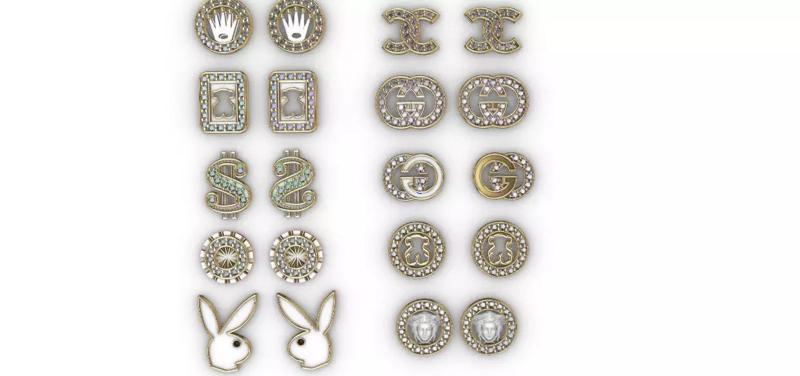 Aretes -Topitos para dama paquete de 10 -v-