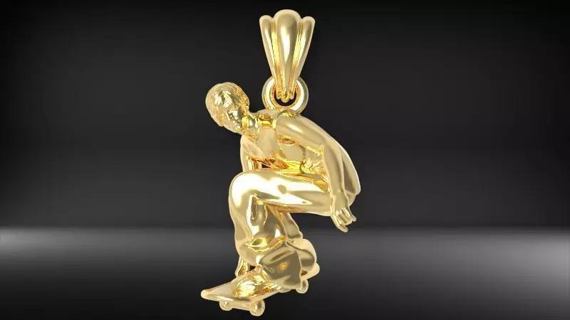 Skateboarder  Pendant