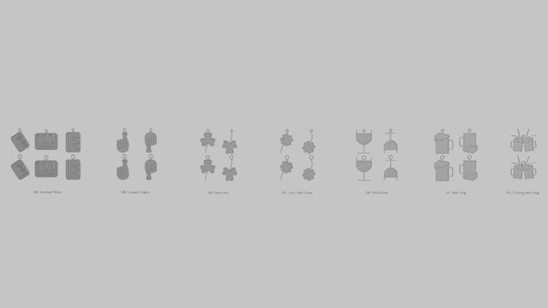 St Patricks Day Mini 3D Printable Pendant Collection