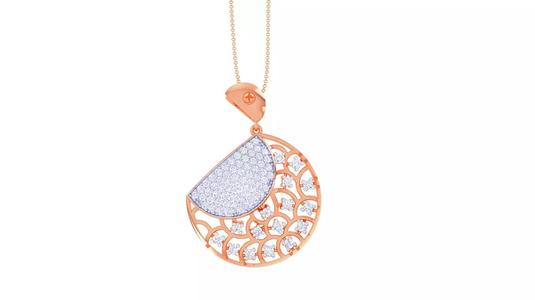 Diamond Mesh High Jewelry Pendant Earrings Set 3dm stl obj mtl