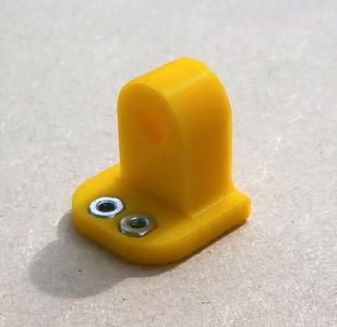 Single M6 bar mount for Axis hacking experiments with I-gus or standard linear bearings