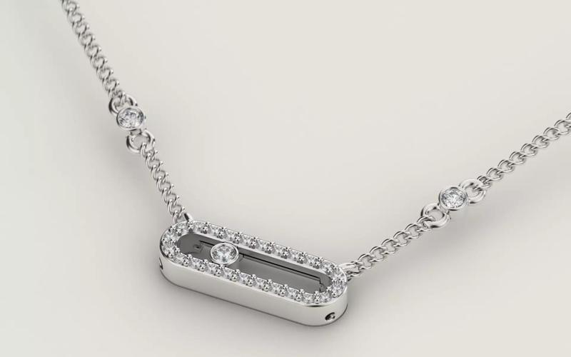 Necklace Messika - Move Uno Pave