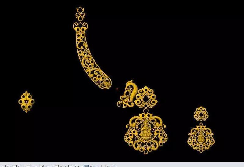 laxmi kanti necklace 3dm file