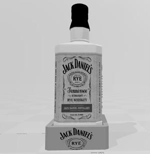 jack daniel's rye lithophanie lamp