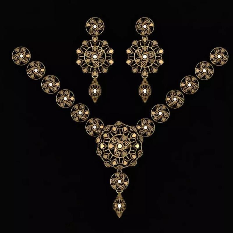 Beautiful Arabic Locket Sets with Chains