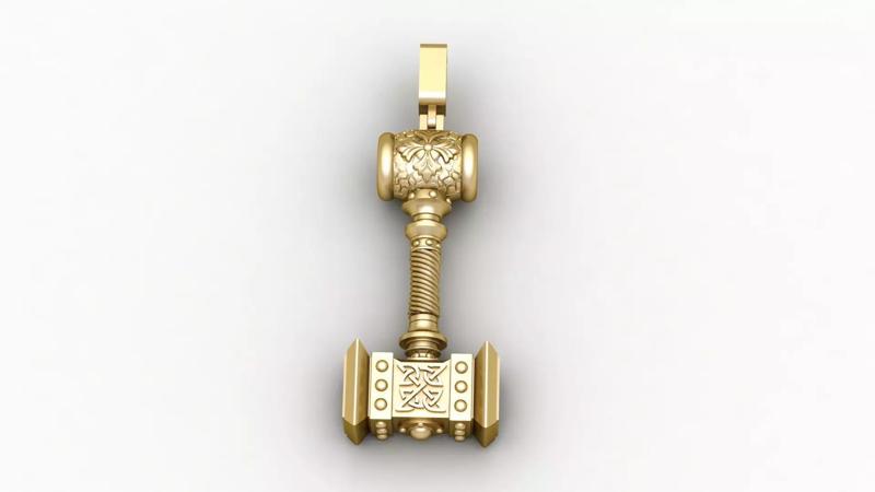 Hanmer of Thor Pendant 3d printable Model