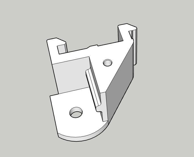 80/20 T-slot 8040 x 1010 hanger bracket LOWER half