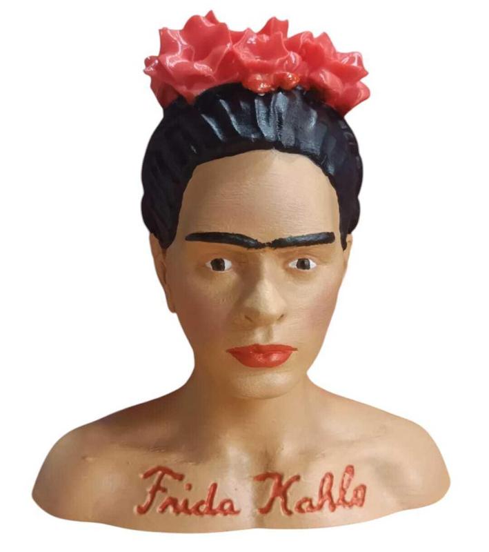 macetero para plantas o suculentas de frida kahlo